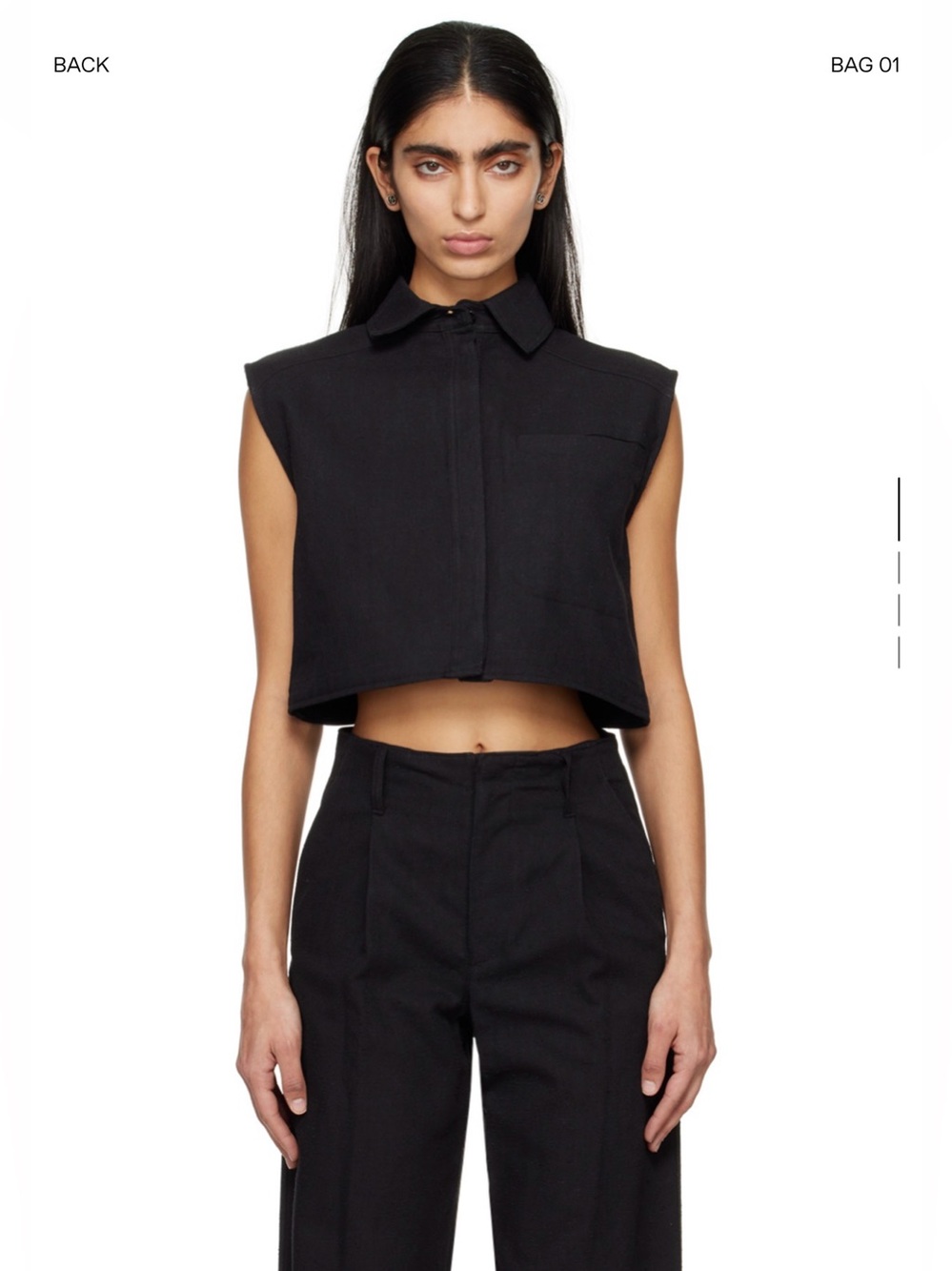 LouLou de Saison black adora tank top